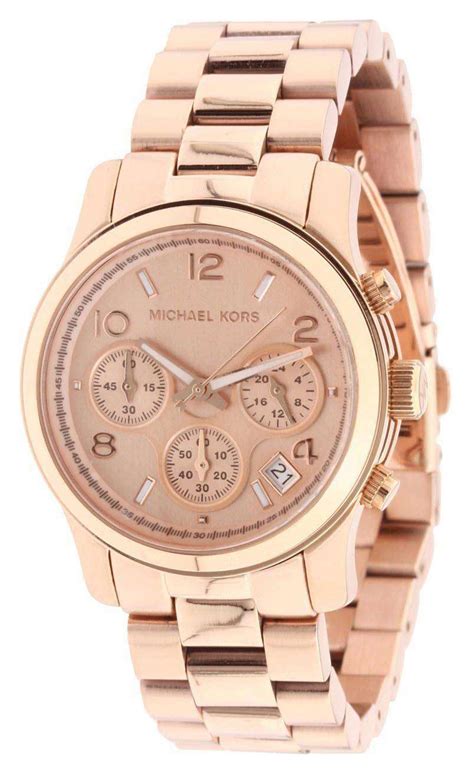 michael kors runway watch rose gold uk|Michael Kors chronograph watch women.